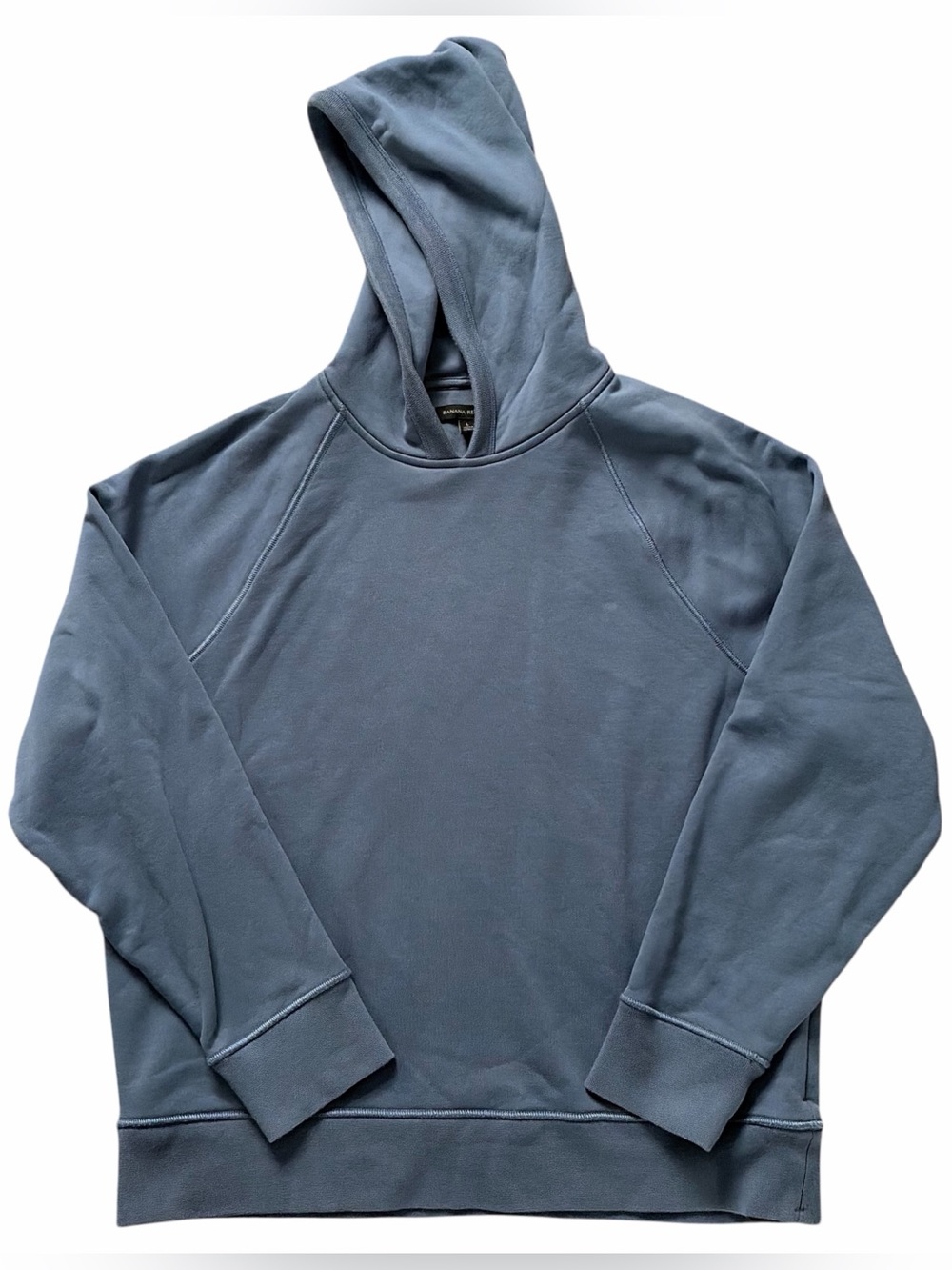 Banana Republic Men's Essential Terry Hoodie Sweatshirt 744197 Blue Size Large